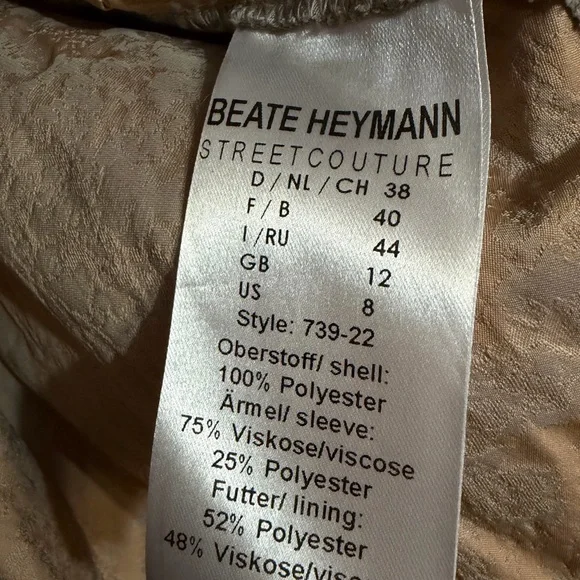 Beate Heymann Street Couture jacket m/coat edgy eclectic - Picture 8 of 8